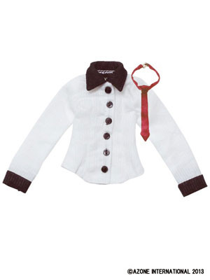 WickedStyle Rock Shirt With Tie (White), Azone, Accessories, 1/6, 4580116042065